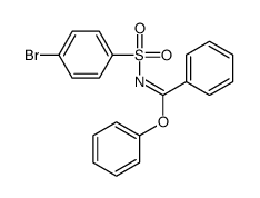 phenyl N-(4-bromophenyl)sulfonylbenzenecarboximidate Structure