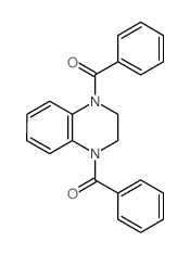 Quinoxaline,1,4-dibenzoyl-1,2,3,4-tetrahydro- (6CI,8CI,9CI) Structure