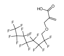 2-[(2,2,3,3,4,4,5,5,6,6,7,7,8,8,8)-pentadecafluorooctyl-oxy-methyl]-2-propenoic acid结构式