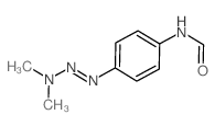 Formamide,N-[4-(3,3-dimethyl-1-triazen-1-yl)phenyl]- structure