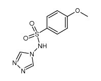 4-methoxy-N-[1,2,4]triazol-4-yl-benzenesulfonamide Structure