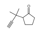 2-(1,1-dimethylprop-2-ynyl)cyclopentanone Structure