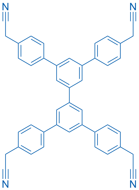 4,4'''-Bis(acetonitrilato)-5',5''-bis(4-(acetonitrilato)phenyl)-1,1':3',1'':3'',1'''-quaterphenyl structure