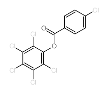 Benzoic acid,4-chloro-, 2,3,4,5,6-pentachlorophenyl ester结构式