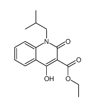 ethyl 1-iso-butyl-4-hydroxy-2-oxo-1,2-dihydroquinoline-3-carboxylate结构式