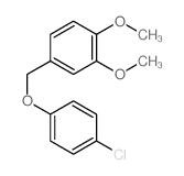 Benzene,4-[(4-chlorophenoxy)methyl]-1,2-dimethoxy- structure