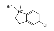 5-chloro-1,1-dimethyl-2,3-dihydroindol-1-ium,bromide Structure