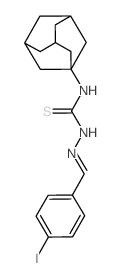 Hydrazinecarbothioamide,2-[(4-iodophenyl)methylene]-N-tricyclo[3.3.1.13,7]dec-1-yl-结构式