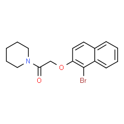 1-{[(1-bromo-2-naphthyl)oxy]acetyl}piperidine picture