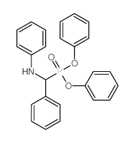 N-(diphenoxyphosphoryl-phenyl-methyl)aniline结构式