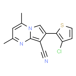 7-(3-Chloro-2-thienyl)-2,4-dimethylpyrrolo[1,2-a]pyrimidine-8-carbonitrile picture