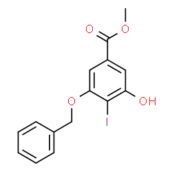 3-benzyloxy-5-hydroxy-4-iodo-benzoic acid methyl ester picture