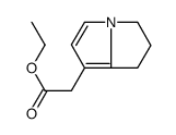 ethyl 2-(6,7-dihydro-5H-pyrrolizin-1-yl)acetate结构式