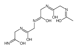 2-[[2-[[2-[(2-acetamidoacetyl)amino]acetyl]amino]acetyl]amino]acetamide Structure