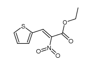 1-nitro-2-(2-thienyl)-1-ethoxycarbonylethene Structure