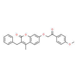 3-benzyl-7-[2-(4-methoxyphenyl)-2-oxoethoxy]-4-methylchromen-2-one picture