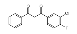 1-(3-chloro-4-fluorophenyl)-3-phenylpropane-1,3-dione Structure