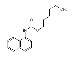 hexyl N-naphthalen-1-ylcarbamate Structure