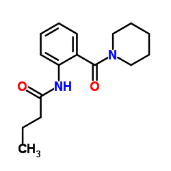 N-[2-(1-Piperidinylcarbonyl)phenyl]butanamide结构式