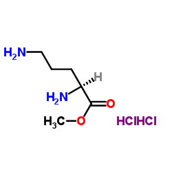 L-鸟氨酸甲酯二盐酸盐结构式