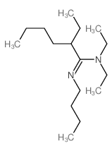 N-butyl-N,N,2-triethyl-hexanimidamide结构式