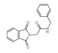 2H-Isoindole-2-acetamide,1,3-dihydro-1,3-dioxo-N-(phenylmethyl)- Structure