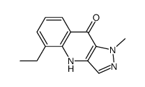 5-Ethyl-1-methyl-1,4-dihydro-9H-pyrazolo[4,3-b]quinolin-9-one Structure