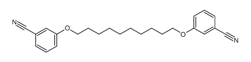 3-[10-(3-cyanophenoxy)decoxy]benzonitrile结构式