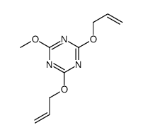 4,6-bis(allyloxy)-2-methoxy-1,3,5-triazine Structure