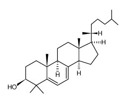 4,4-Dimethylcholesta-5,7-dien-3β-ol结构式