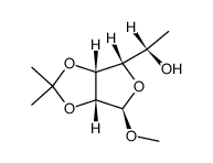 (S)-1-((3aR,4S,6R,6aR)-6-methoxy-2,2-dimethyltetrahydrofuro[3,4-d][1,3]dioxol-4-yl)ethan-1-ol Structure