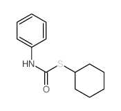 1-cyclohexylsulfanyl-N-phenyl-formamide structure