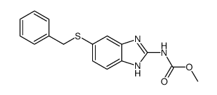 (5-benzylsulfanyl-1(3)H-benzoimidazol-2-yl)-carbamic acid methyl ester Structure