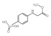 [4-(methoxycarbonylmethylamino)phenyl]arsonic acid Structure