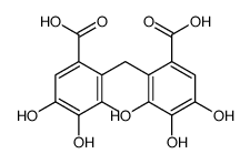 3,3',4,4',5,5'-hexahydroxy-2,2'-methylenedi(benzoic acid)结构式