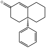 (R)-4,4a,5,6,7,8-Hexahydro-4aβ-phenylnaphthalen-2(3H)-one Structure