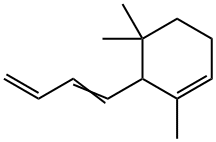 1,5,5-Trimethyl-6-(1,3-butadiene-1-yl)-1-cyclohexene结构式