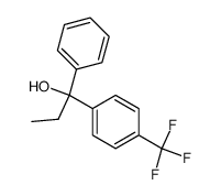 1-phenyl-1-(4-(trifluoromethyl)phenyl)propan-1-ol结构式