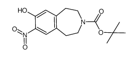 7-hydroxy-8-nitro-1,2,4,5-tetrahydrobenzo[d]azepine-3-carboxylic acid tert-butyl ester结构式