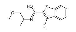 Benzo[b]thiophene-2-carboxamide, 3-chloro-N-(2-methoxy-1-methylethyl)- (9CI) Structure