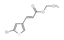 2-propenoic acid, 3-(5-bromo-3-thienyl)-, ethyl ester structure