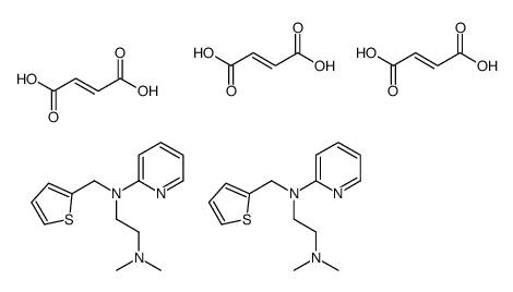 (E)-but-2-enedioic acid,N,N-dimethyl-N'-pyridin-2-yl-N'-(thiophen-2-ylmethyl)ethane-1,2-diamine Structure