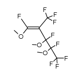 1,3,4,5,5,5-hexafluoro-1,3,4-trimethoxy-2-trifluoromethyl-pent-1-ene Structure