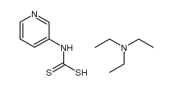 Triethylammonium-N-pyrid-3-yl-dithiocarbamate结构式