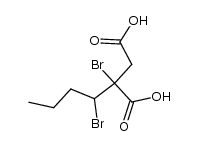3-Carboxy-3.4-dibrom-heptansaeure Structure