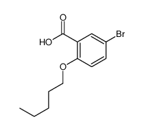 5-bromo-2-pentoxybenzoic acid结构式