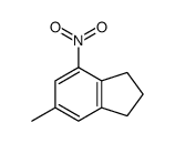 6-methyl-4-nitro-2,3-dihydro-1H-indene结构式