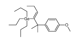 [2-(4-methoxyphenyl)-2-methylhex-3-en-3-yl]-tripropylgermane Structure