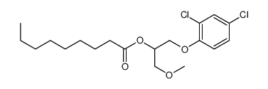 [1-(2,4-dichlorophenoxy)-3-methoxypropan-2-yl] nonanoate Structure