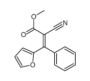 methyl 2-cyano-3-(furan-2-yl)-3-phenylprop-2-enoate Structure